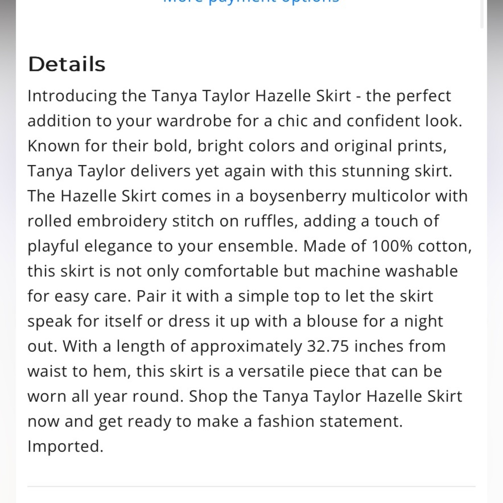 Tanya‎ Taylor Polina Top and Hazelle Skirt Matching Set Tropical Print X-Small - Picture 6 of 10